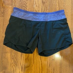 Lululemon Black and Purple Shorts